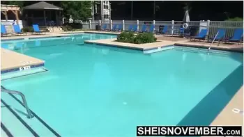 Stripping Off This Bikini After Spending Time At Pool Ebony Babe Msnovember