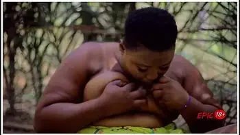 Lonely Ebony Wife Sneaks Out To Masturbate