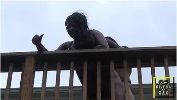 Lisa Rivera Gets Gagged & Fucked Outside