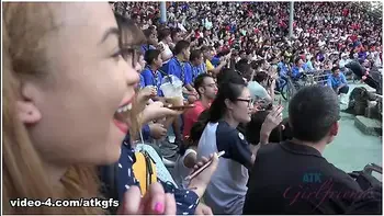 Jamie Marleigh in Jamie Gets To Meet Giraffes Face To Face To Feed Them - ATKGirlfriends