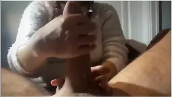 Filipina Maid Enjoys Jerking Giant Cock - Facial Cumshot Training