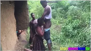 Some Where In Africa, Married House Wife Caught By The Husband Having Sex With Stranger In Her Husband Local Hurt At Day Time,watch The Punishment He Give To Them (softkind Fucksy)( Bangking Empire)(