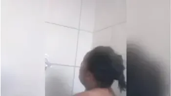 South Africa Sugar Mummy Taking A Shower
