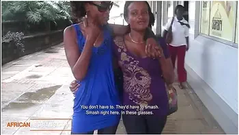 Horny Lesbian Milfs Flirting In Public In Africa! Secret Pussy Licking Affair Ensues - Teaser Video
