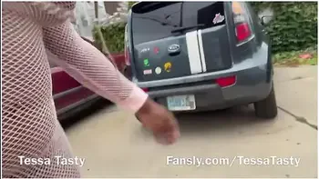Tessa Tasty Squirts In The Middle Of The Street