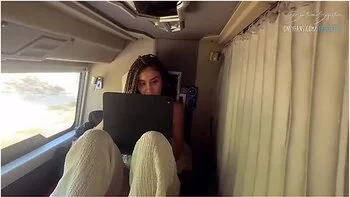 Beatrice Segreti Is Too And Seduces A Man In The Bus! Risky Amateur Public Sex