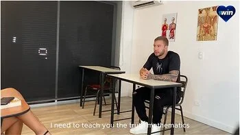 Student 18+ Receives Special Class From The Horny Teacher Lina Henao. Fucking In The