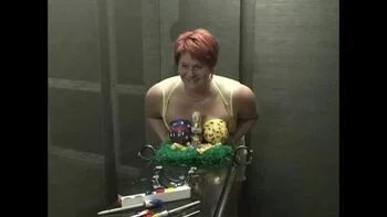 Anna Devot German MILF Easter Bunny Fetish with Big Natural Tits and Dildo Masturbation