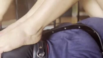 Foot Slave Restrained and Overwhelmed by Mistress Zeida and Alexandra - Foot Worship and BDSM Punishment