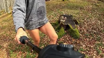 Amateur Teen Kadavak Naked in Woods Outdoor Public Nudity 4K