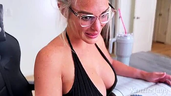 Huge BBC Fucks Glasses Girl Hard - Massive Facial Cumshot on Spectacles