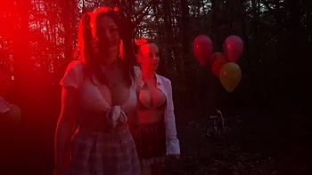 Freaky Clown Party with EdgesOfReality - Big Tits Outdoor Fetish Group Sex