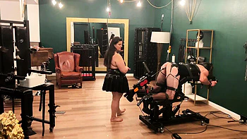 Hardcore Anal MILF Femdom Session with TV Slave Part 3-4