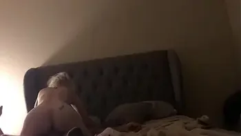 Amateur blonde milf rides dick