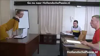 Lerares engels krijgt 2 harde pikken