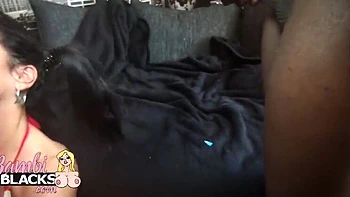 Gina Jameson Interracial Bukkake Gangbang with Big Tits and BBC Cumshot