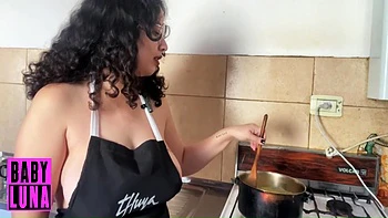 Apron Only Cooking Flan, Tits & Sweet Mess