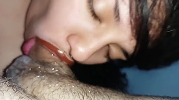 Shaking His Deep Throat On His Hard Cock, Smeared With Horniness