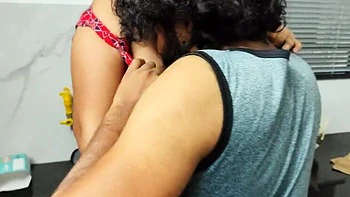 Indian Wife First Time Kitchen Fuck with Husband on Sofa - Homemade 4K Porn