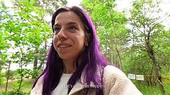 Norwegian Vlogger Norage Solo Oslo Outdoor Masturbation with Big Natural Tits & Dildo