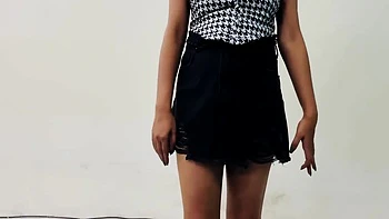 Stepmother Helped Her Stepson Quickly Cum In Her Panties Before Work