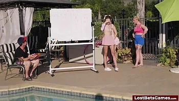 Wild Game Show Challenge with Evie Christian, Talulah Mae, Daisy Fox - Big Tits, Brunette, Teen Threesome Pressure