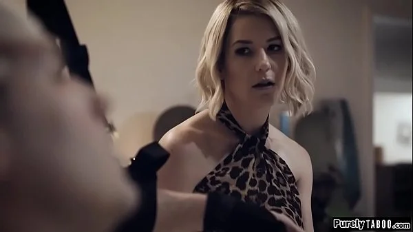 Stepmom gives stepson a handjob