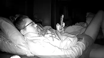 Peephole Camera Young h. Whore Masturbating Furiously to Porn