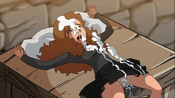 Fat man destroys teen pussy (Hagrid and Hermione)