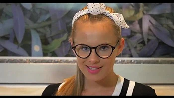 Hot teen Jillian Janson fingering her tiny pussy for orgasm in school uniform