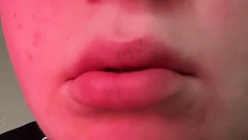 Crazy Leyla Hot German Girl Big Lips Blowjob Cum Swallow