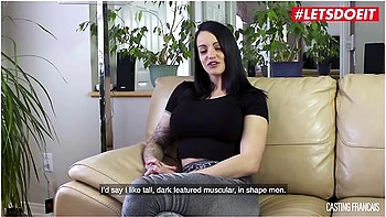 Tattooed Brunette Hottie Gets Pounded Hard At Porn Casting