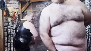 Part 1 Domina Satana Punishes Piggy Slave with Belt Spanking - British Mature BBW Femdom BDSM
