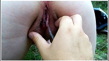 Pissing While Getting My Pussy Fingered Outdoors