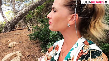 Horny MILF Jean Pallett rides hard dick and sucks cum in car