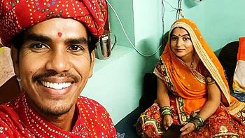 Indian Desi Bhabhi Romantic Outdoor Selfie With Step Son - Snapchat143