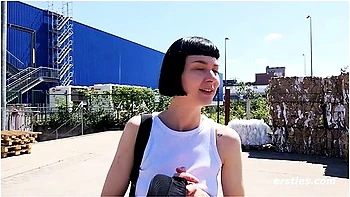 Sexy Delfine Does Naughty Things Inside The Store