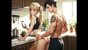 Car Toon - Stepsister Seduces Stepbrother Invited Her Lesbian Friend While Parents Arent Home - 3