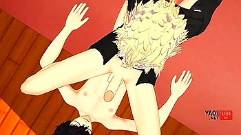 Car Toon And Amamiya Ren - Persona 5 Yaoi - Ren Amamiya X Ryuji Sakamoto Jerk Off With His Ass And Bareback