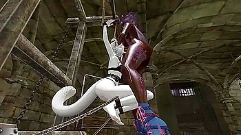 Verified Amateurs And Car Toon - Furry Is Gagged And Has To Give A Blowjob To A Beautiful Girl With A Cock