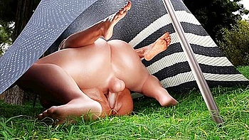 A Guy Fucks His Ebony Girlfriend In The Forest