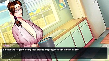 Bete In House In When Fater Was Not Present In Summertime Saga With Car Toon