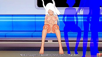 Usagyama Rumi Cosplayer Masterbates On A Crowded Train In Koikatsu Hentai