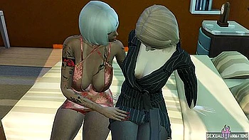 Conversation With My Stepmother Ends In Sex With A Purple Dildo - Sexual Hot Animations