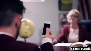 50 years old teacher Dee William put herself at odds with four of her students during a class and ends up being gangbanged by her students!