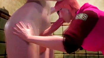 Silent Stepson Spies On How Stepmom Fucks His Stepsister In The Mouth In The Bathroom