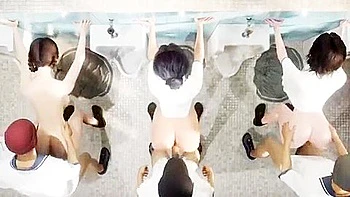 It is penetrated and creampied. She spreads her legs and is unable to move.