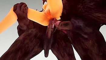 Hungry Slut X Double Anal Furry Monster Cocks Yr Lesnik