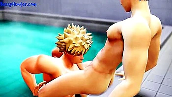 Heros Bath Time - Midoriya X Bakugo - My Hero Academia 3d Animation Parody Llama