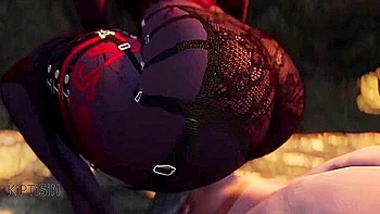 Curvy Zombie Elf Dominates A Muscular Nord 1